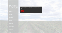 Desktop Screenshot of doublecanyon.com