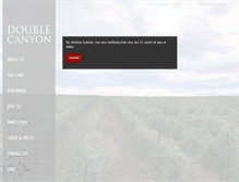 Tablet Screenshot of doublecanyon.com